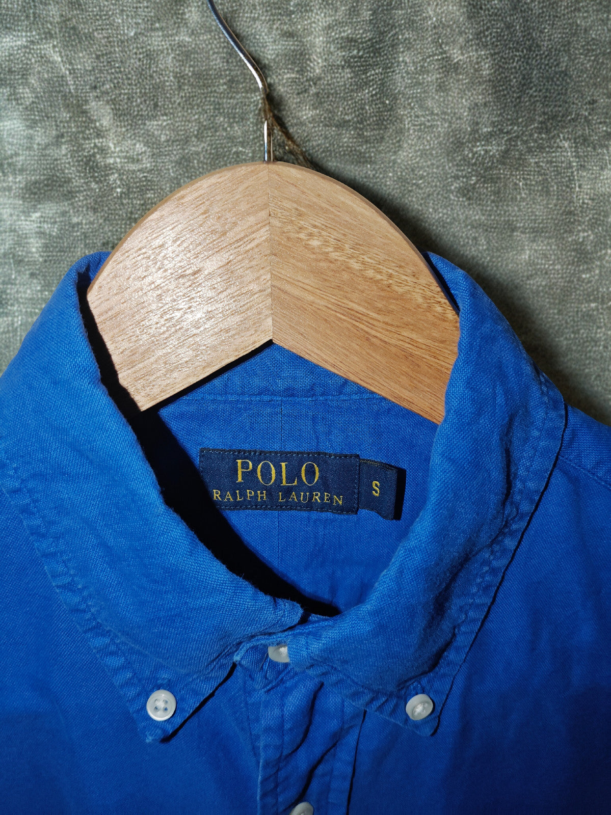 Polo Ralph Lauren Men’s Oxford Shirt Blue with Red Pony Logo Size Small S