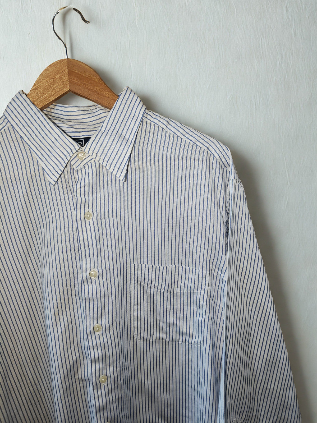 Polo Ralph Lauren Warwick Men’s Striped Shirt Blue/White Size 17.5 34/35 XL
