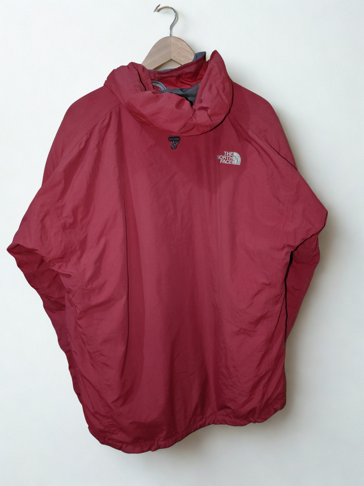 The North Face HyVent Hooded Jacket Men's Large Red Waterproof Outdoor Shell