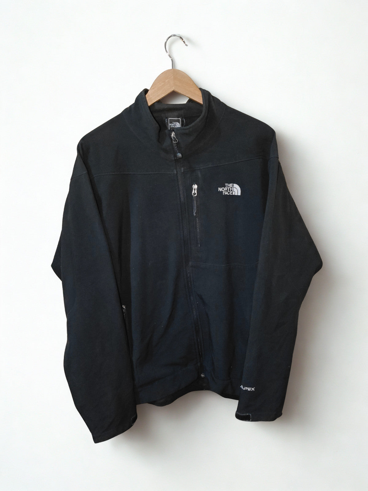 The North Face Apex Bionic Jacket Men's XL Black Softshell Windproof Full Zip