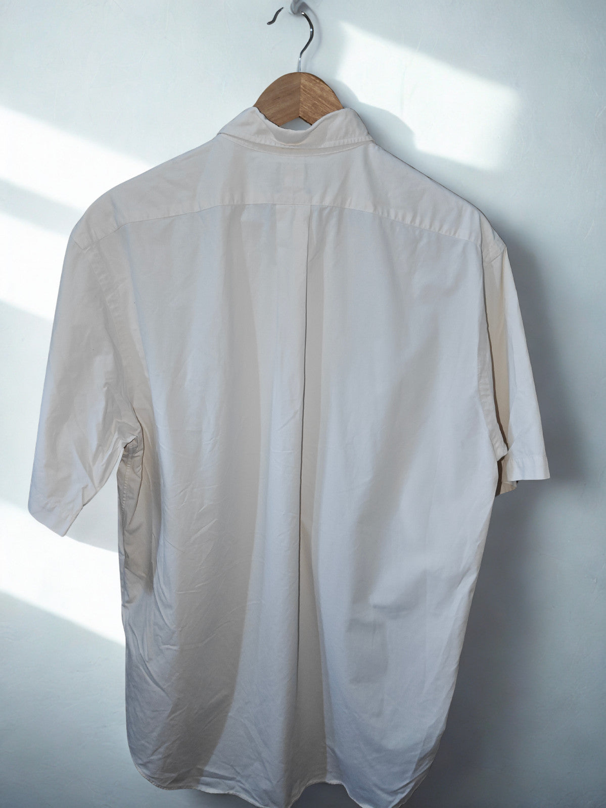 Ralph Lauren Blake Men’s Short Sleeve Button-Down Shirt White 100% Cotton Size