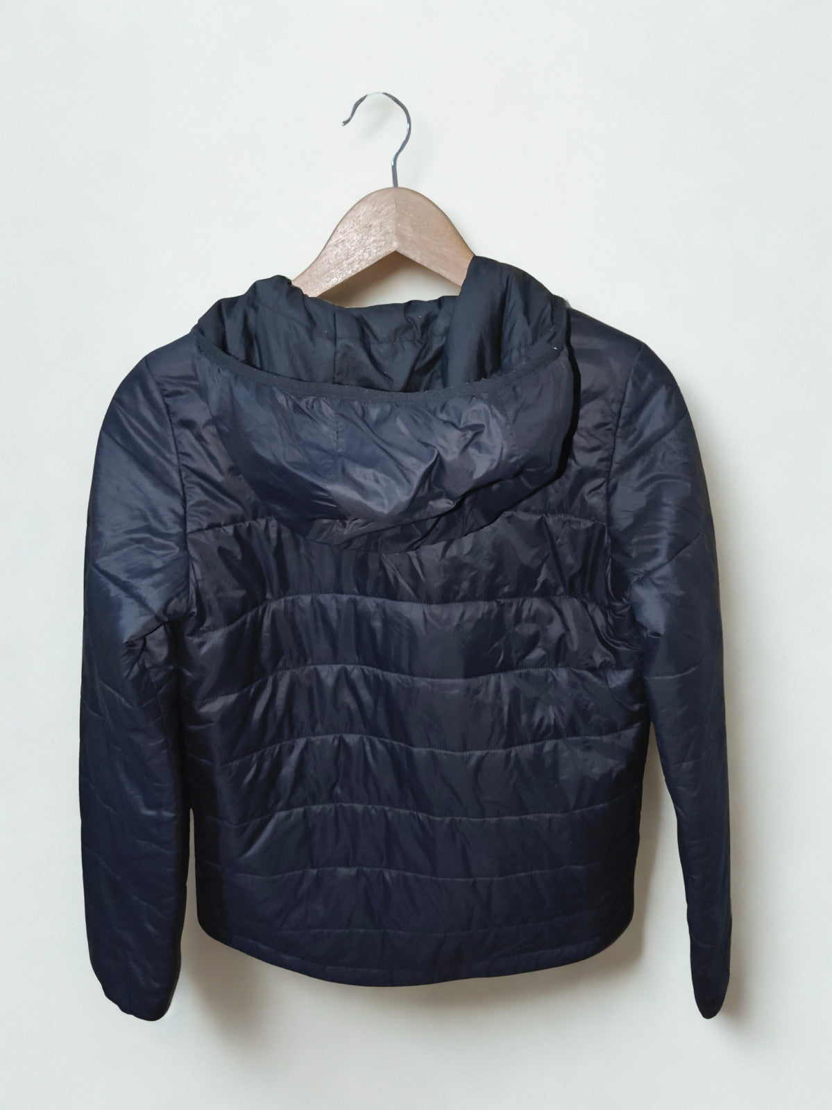 The North Face Women's XS Black Synthetic Puffer Hooded Jacket Lightweight