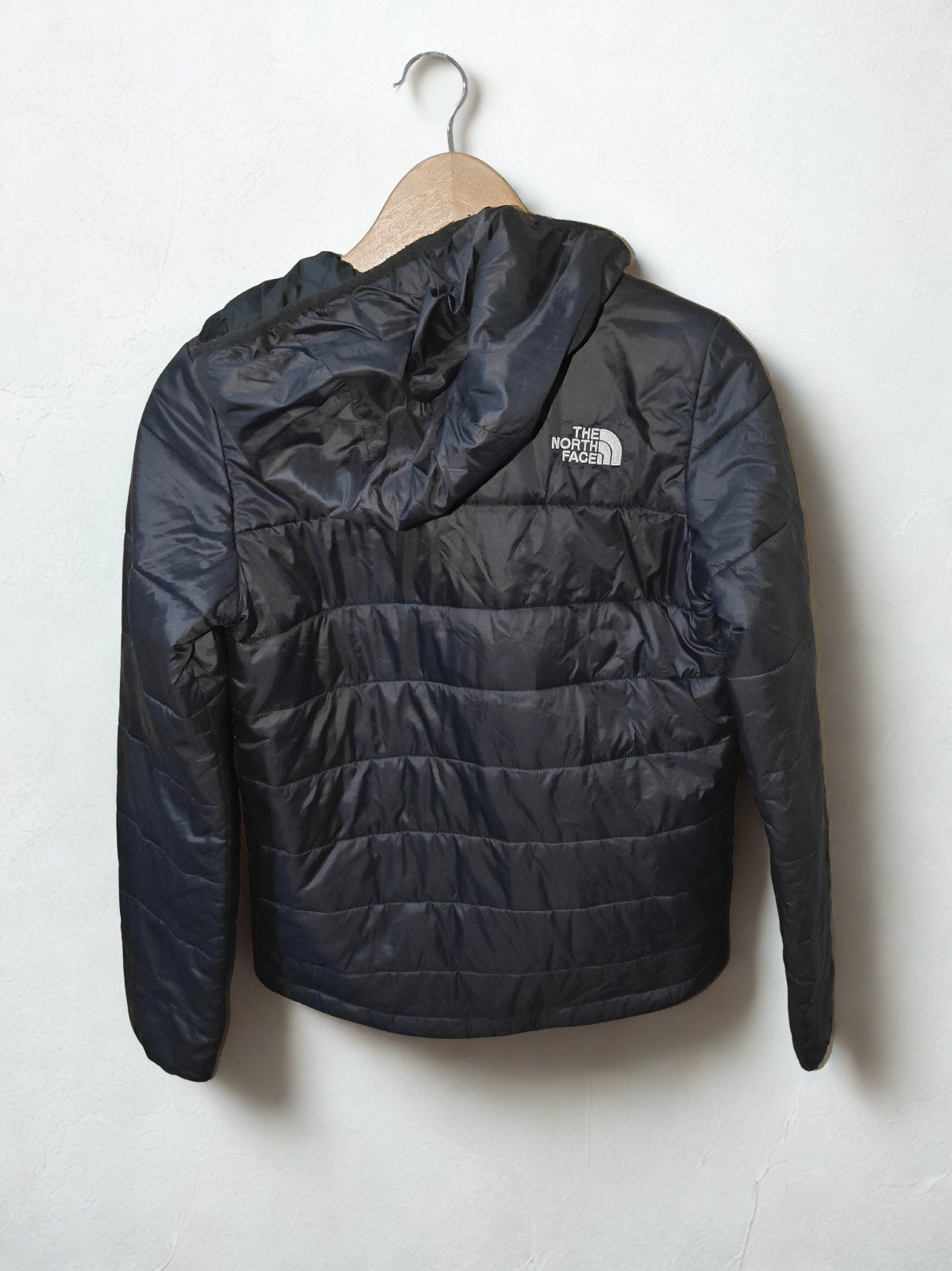 The North Face Women's XS Black Synthetic Puffer Hooded Jacket Lightweight