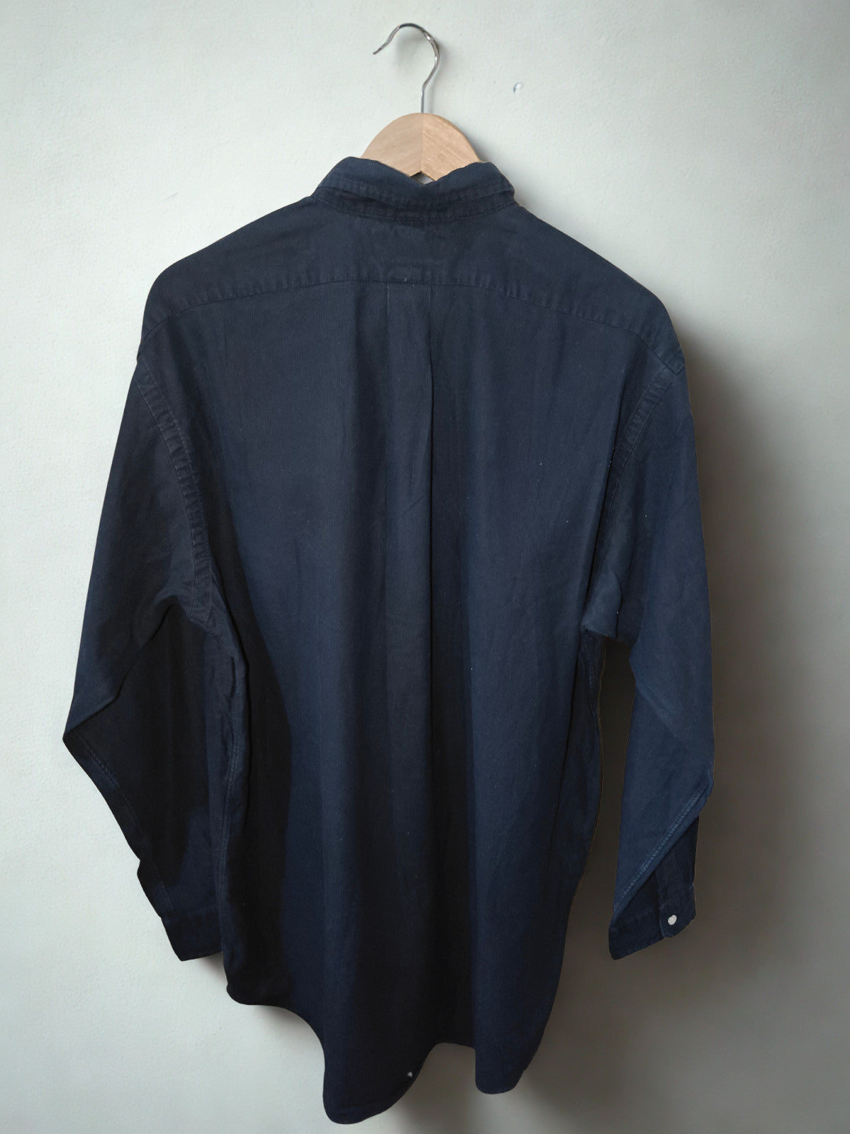 Ralph Lauren Blake Men’s Long Sleeve Button-Down Shirt Black 100% Cotton Size