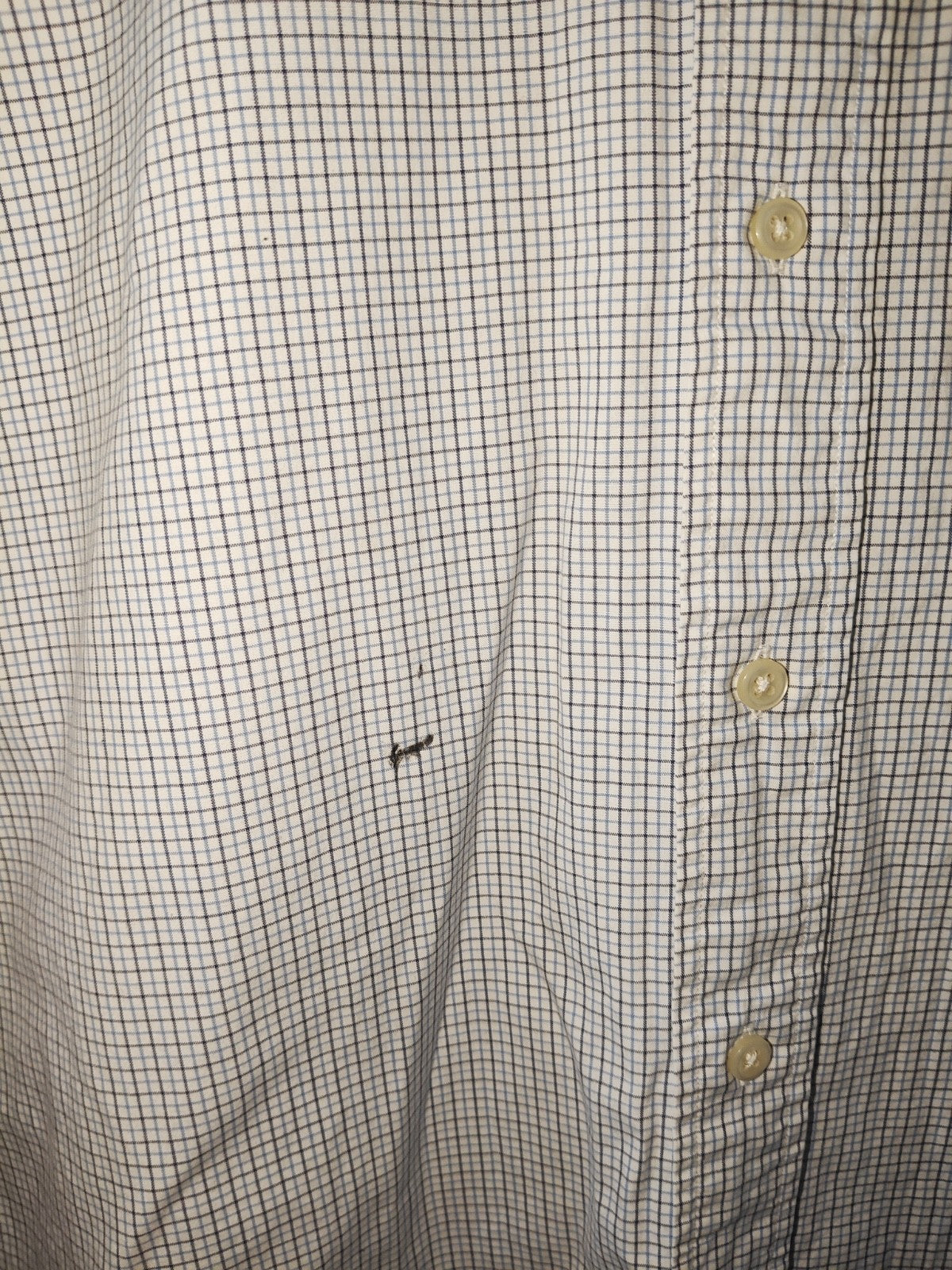 Ralph Lauren Men’s Shirt XL 17.5 Classic Fit Blue Check Long Sleeve