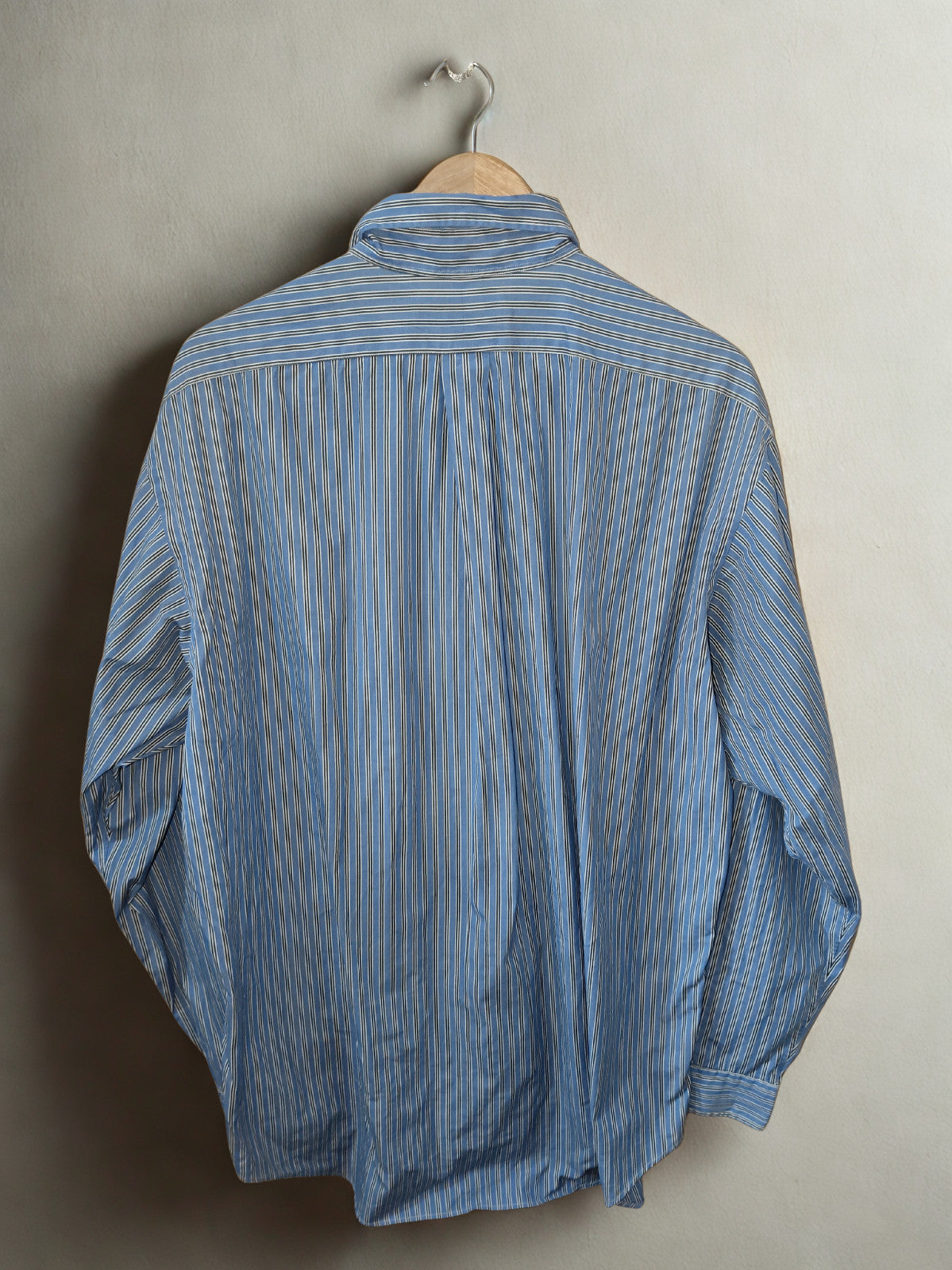 Ralph Lauren Classic Fit Men’s Striped Button-Down Shirt Blue/White Size 17 XL