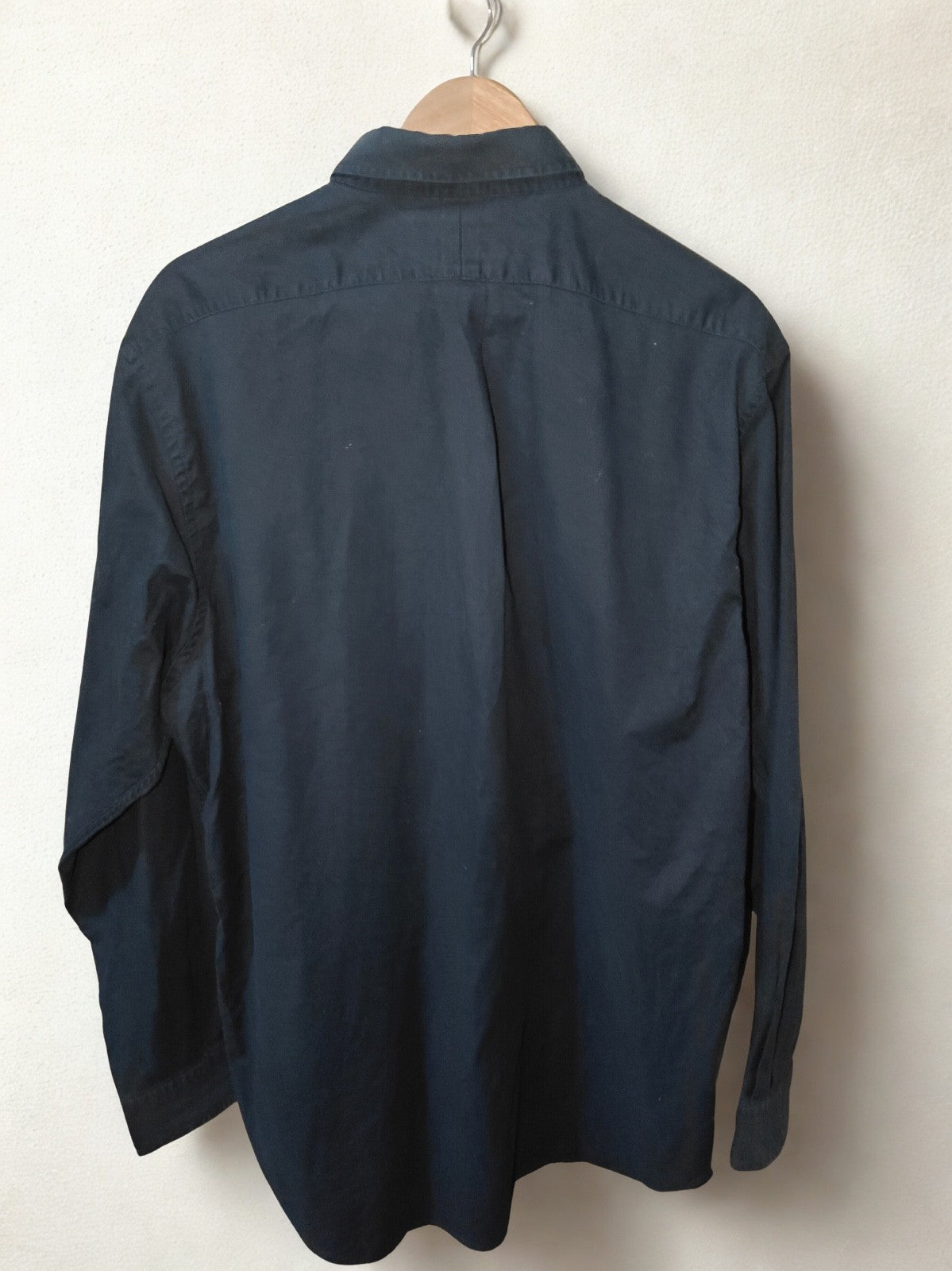 Ralph Lauren Yarmouth 100% Cotton Button Down Shirt Black Size 17-34 Classic Fit