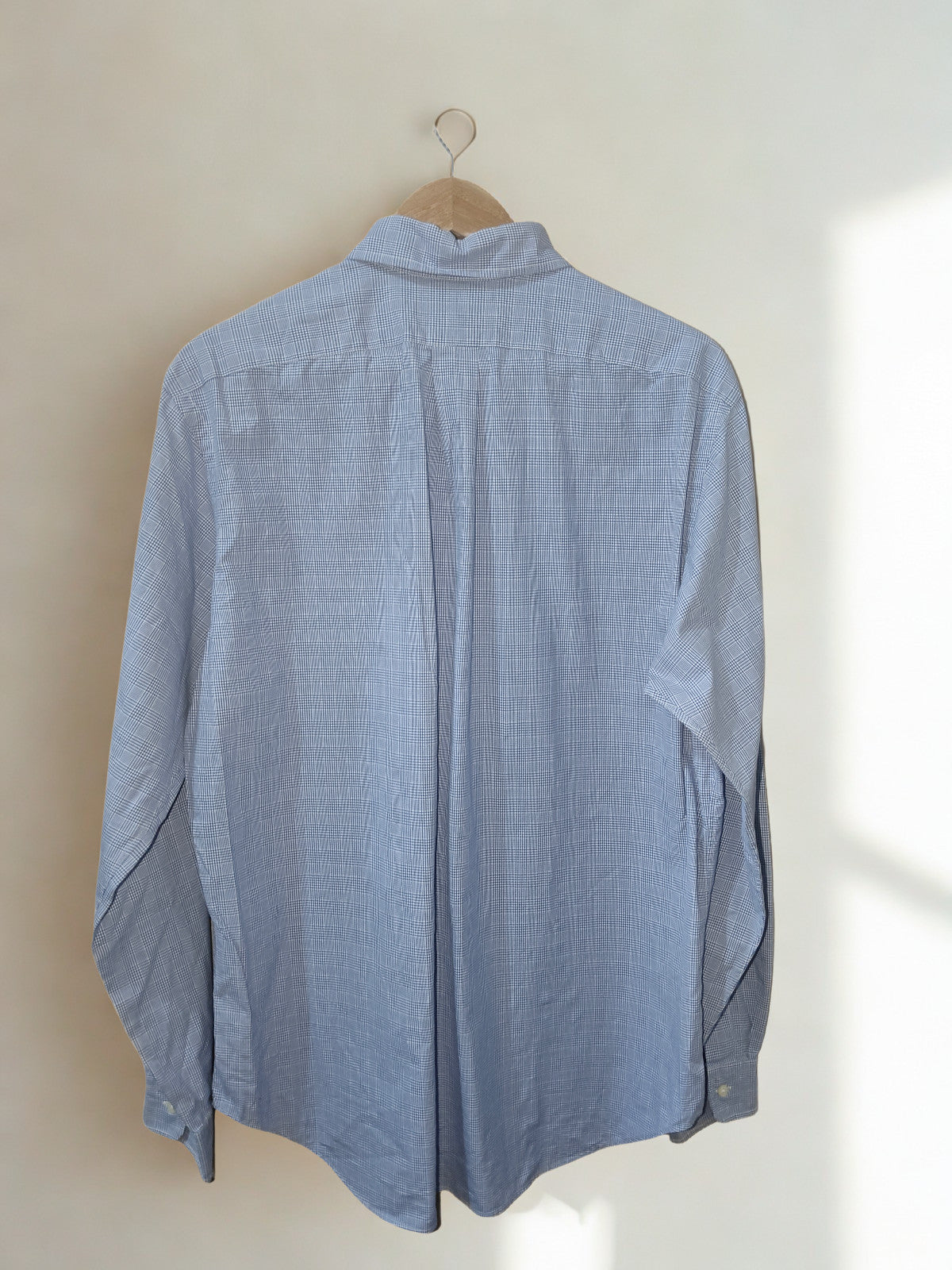 Ralph Lauren Men’s Classic Fit Shirt Blue Check Plaid Button Down  16/L