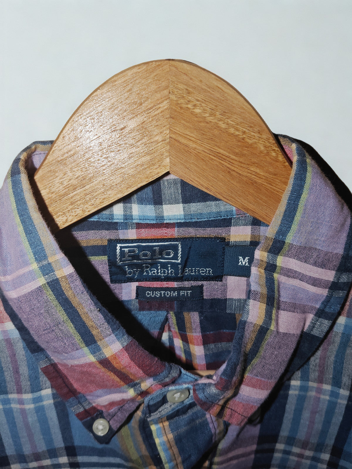 Polo Ralph Lauren Custom Fit Madras Plaid Long Sleeve Shirt – Size M