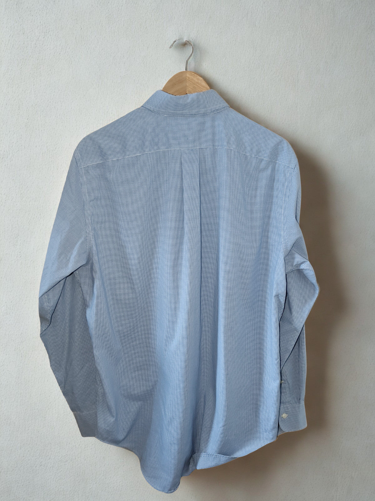 Lauren Ralph Lauren Classic Fit Blue Micro-Check Shirt – Size 16 34/35