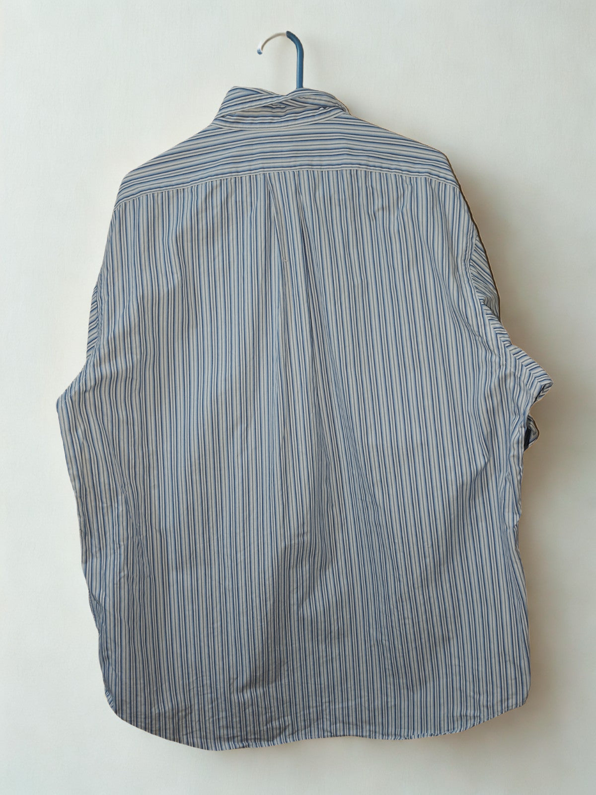 Ralph Lauren Blake Men’s Shirt L Large Blue White Stripe Button-Down Long