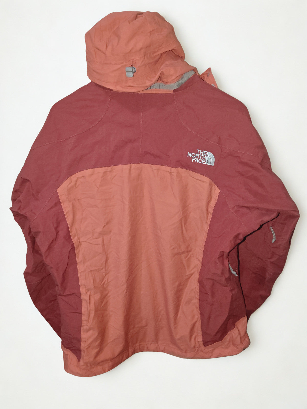 The North Face Women's L HyVent Waterproof Hooded Jacket Burnt Orange Rain Shell