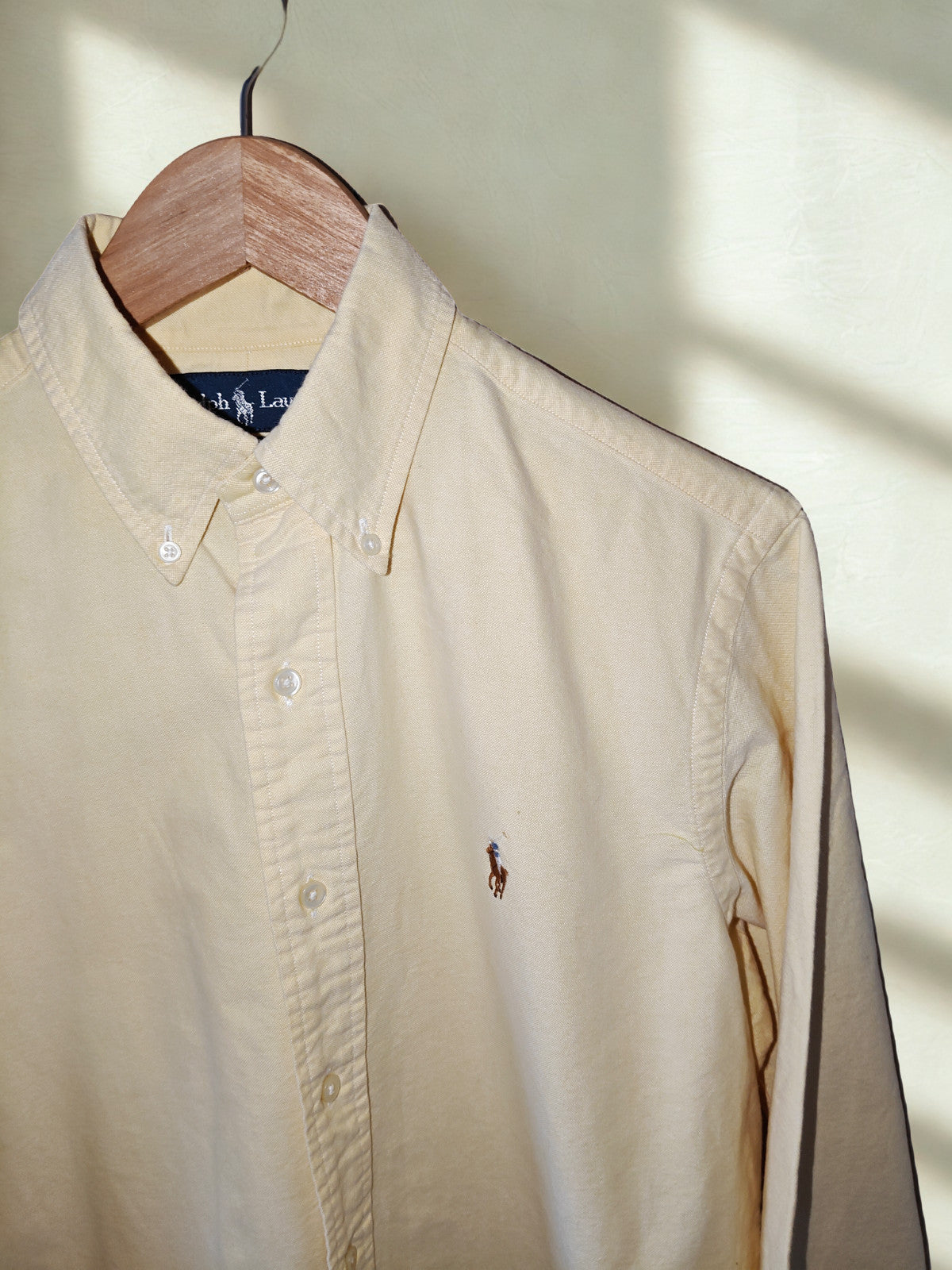 Ralph Lauren Classic Fit Oxford Shirt – Yellow (16.5 - 34/35) Large L