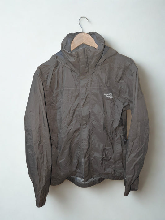 The North Face Men's Small Brown HyVent Waterproof Hooded Jacket Mesh Lined