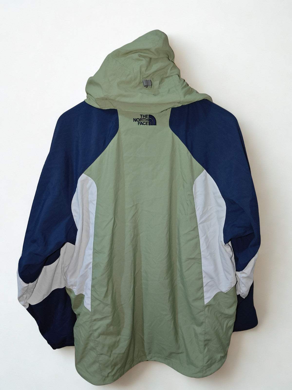 The North Face HyVent Hooded Jacket Men's Medium Green Blue Outdoor Jacket