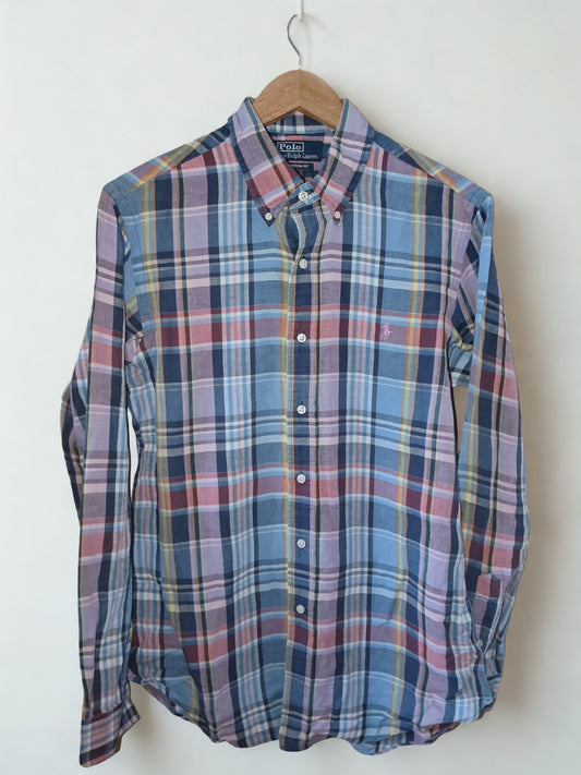 Polo Ralph Lauren Custom Fit Madras Plaid Long Sleeve Shirt – Size M