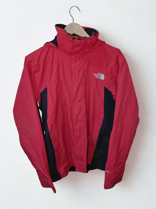 The North Face Men's HyVent Red &amp; Black Hooded Waterproof Jacket Size S