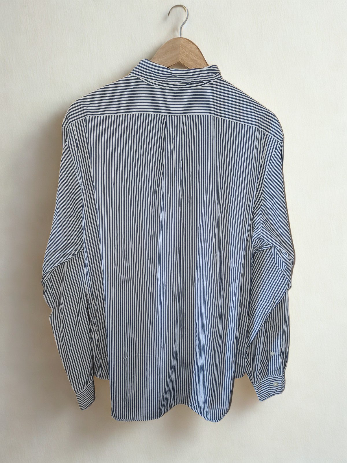 Ralph Lauren Classic Fit Navy &amp; White Striped Shirt – Size 17 (XL)