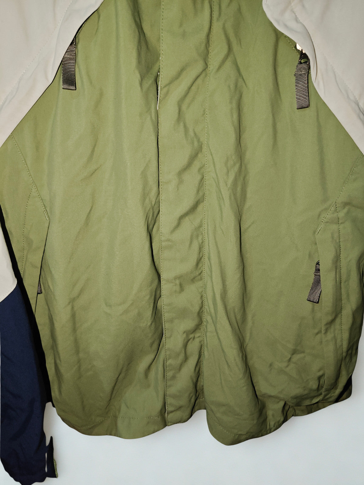 The North Face HyVent Hooded Jacket Men's Medium Green Blue Outdoor Jacket