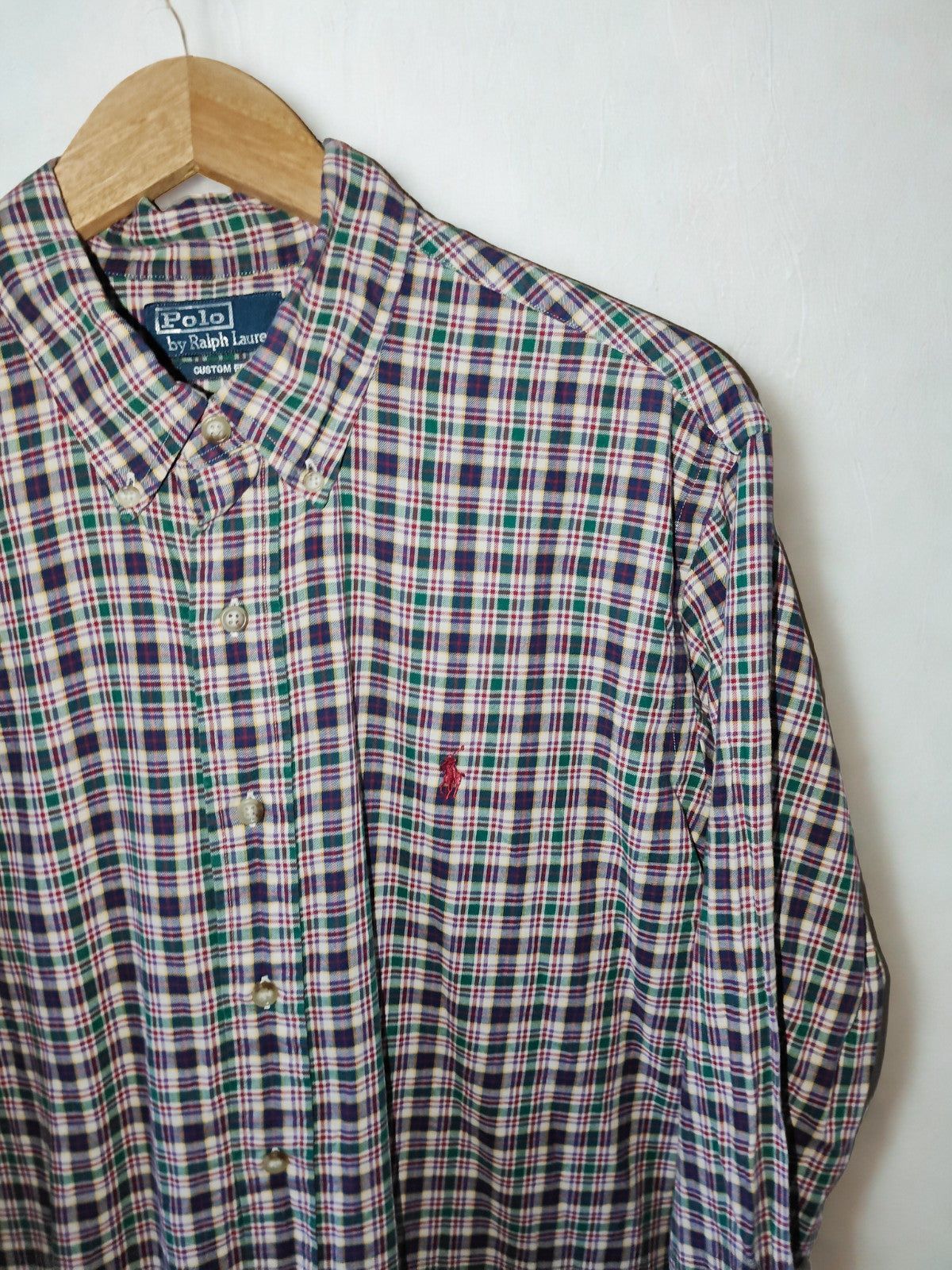 Polo Ralph Lauren Custom Fit Plaid Button-Down Shirt – Size XL