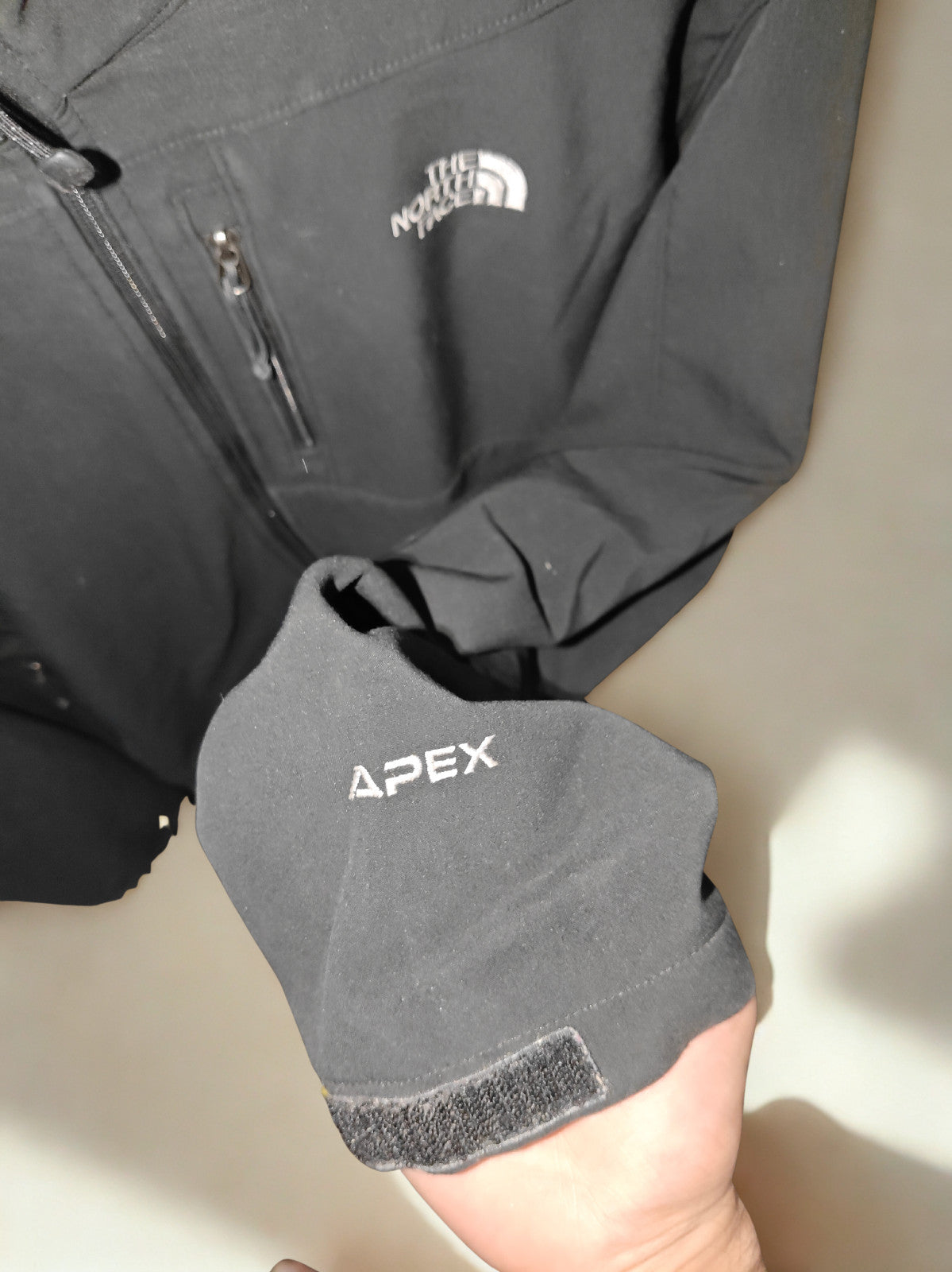 The North Face Apex Bionic Jacket Men's XL Black Softshell Windproof Full Zip