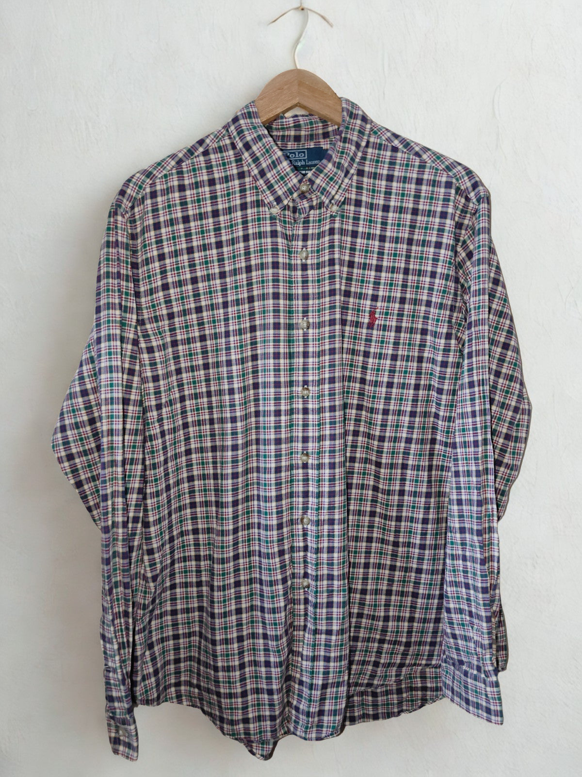 Polo Ralph Lauren Custom Fit Plaid Button-Down Shirt – Size XL