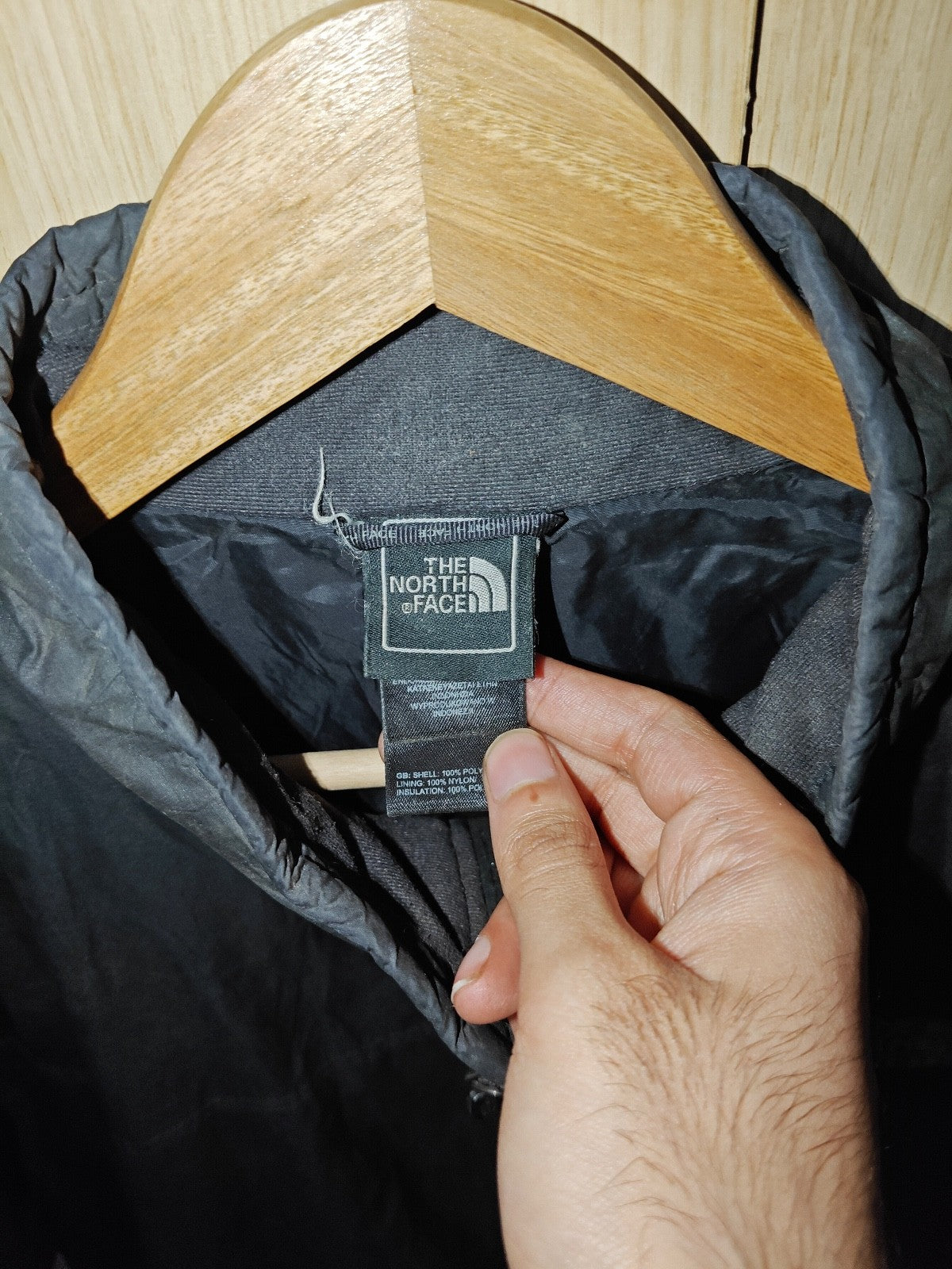 The North Face Black Windbreaker Jacket Men's Large Lightweight Full Zip