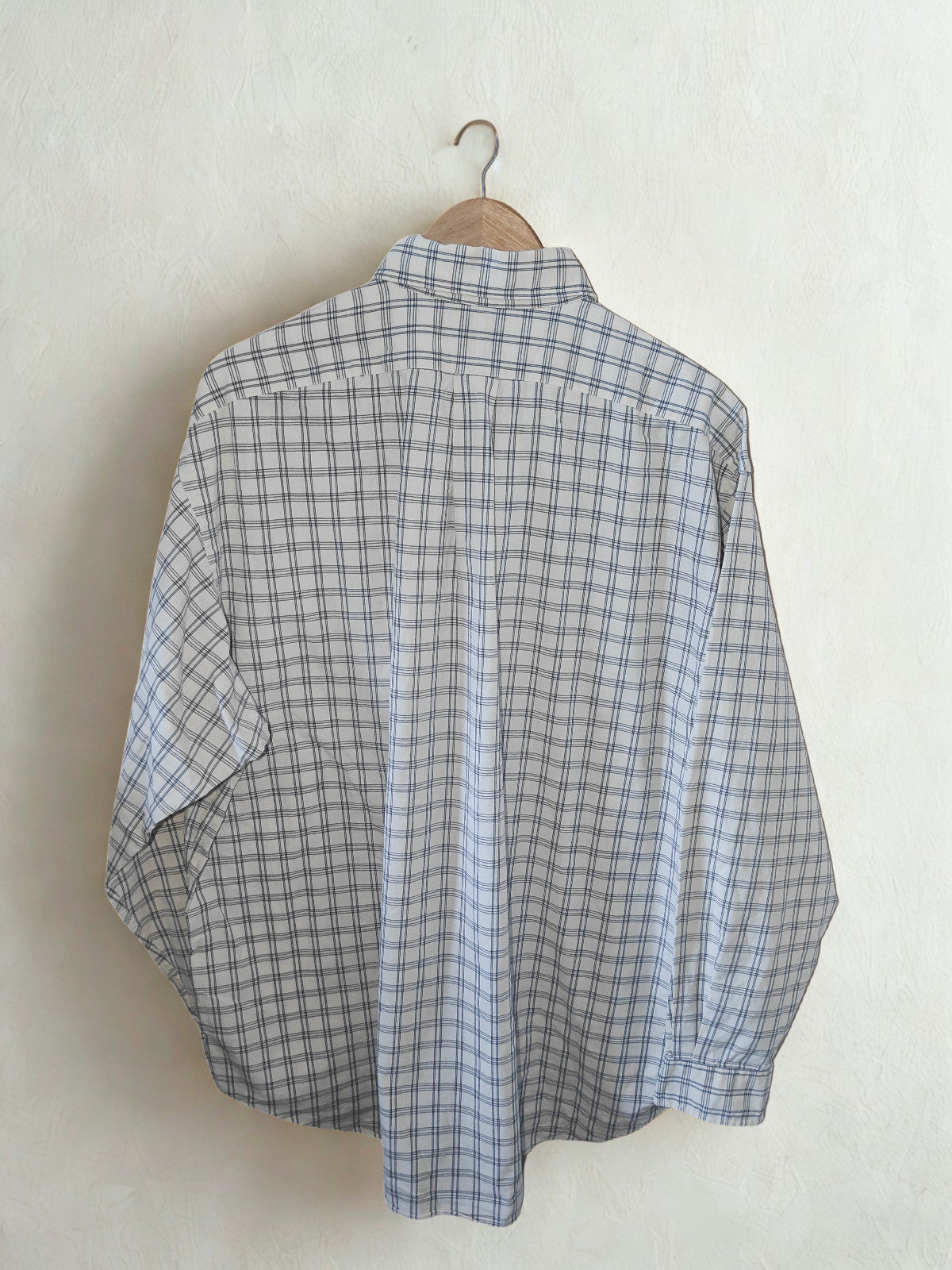 Ralph Lauren Blaire Men’s Button Down Shirt Navy White Check Long Sleeve Size