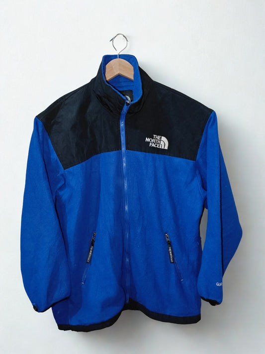 The North Face Blue &amp; Black Fleece Jacket Men's Large Vintage Full Zip GORE-TEX