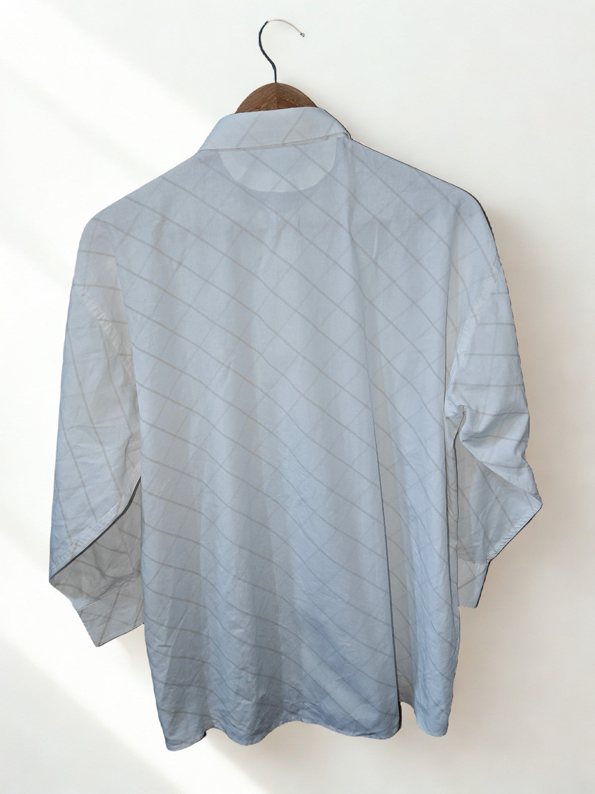 Polo Ralph Lauren Men’s Dress Shirt White Beige Plaid Long Sleeve Size 16.5 XL